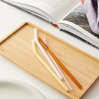 Sip Swirl Glass Straws - Set of 4