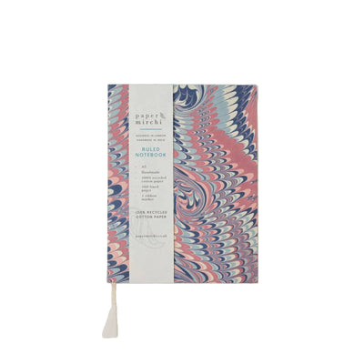 A5 Ruled Notebook - Twisted Scallops Hydrangea