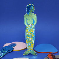 Mer-Woman Bookmark - Pale Blue