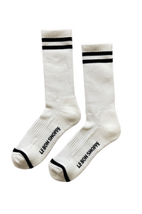Extended Boyfriend Socks - Powder Blue