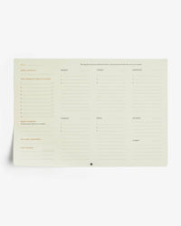 Productivity Weekly Desk Pad - Priorities List, Schedule