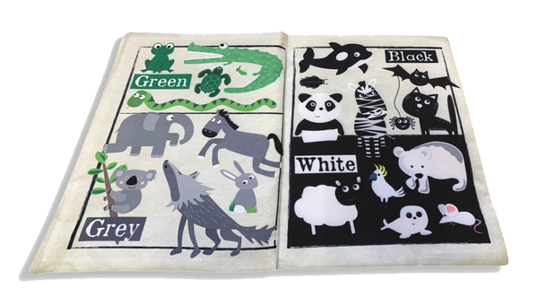 Nursery Times Crinkly Cloth Newspaper - Colourful Creatures