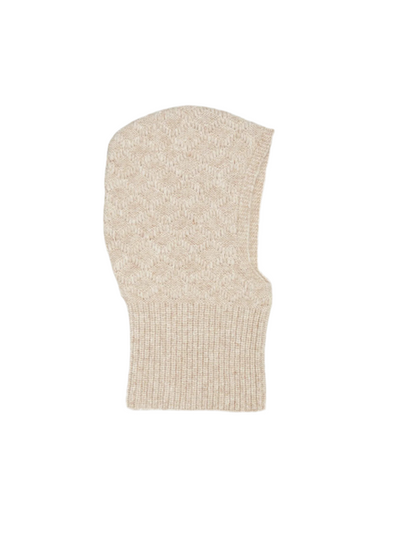 Cable Balaclava - Birch White