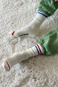 Extended Boyfriend Socks - Powder Blue