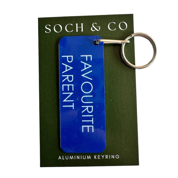 Favourite Parent Keyring - Blue