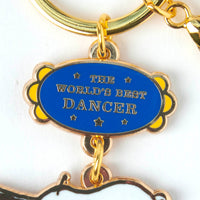 Peanuts World's Best Dancer Keyring