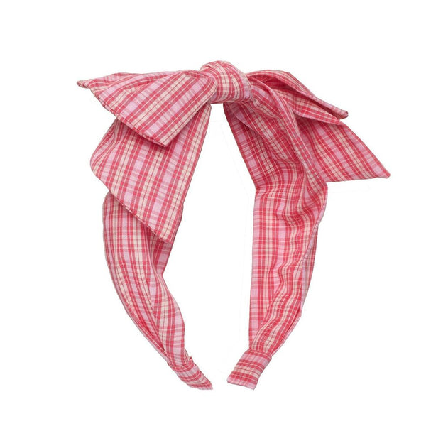 Plaid Double Bow Headband