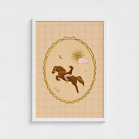 Queen of the Rodeo - Giclee Art Print - Cowgirl Cameo: A3