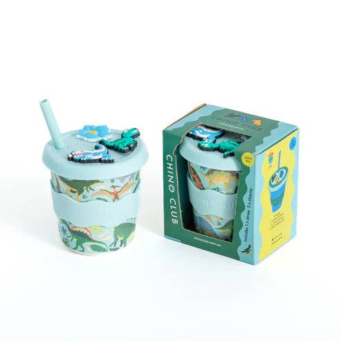 Dino Chino Charm Cup 8oz (STRAW INCLUDED)