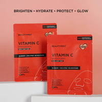 VITAMIN-C Brightening Sheet Mask - 100% Biodegradable