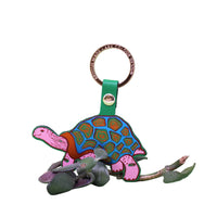'Easy Going' Tortoise Key Fob - Green