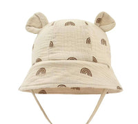 Hydrophilic Baby Sun Hat - Beige Rainbow