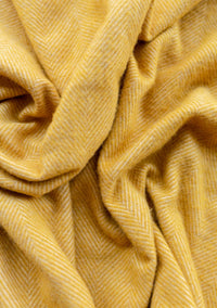 TBCo - Recycled Wool Small Picnic Blanket in Golden Herringbone