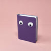 Ark Colour Design - Googly Eye Mini Leather Notebook: Orange