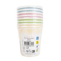 Pastel Assorted Colours Cups - Set of 8