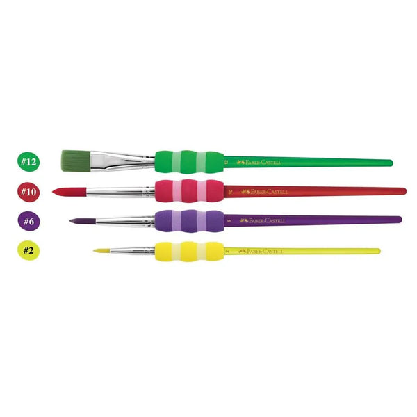 Faber-Castell - Soft Touch Paint Brushes - Set of 4