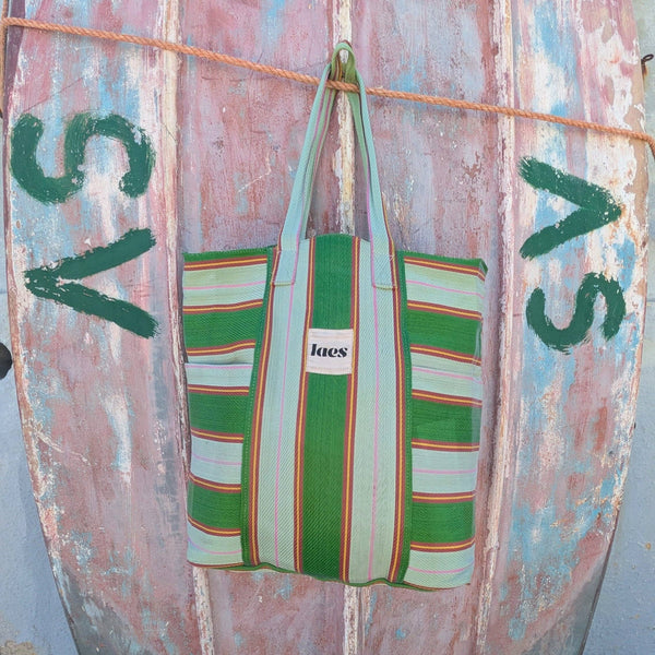 Tote Bag - Green / Mint / Red