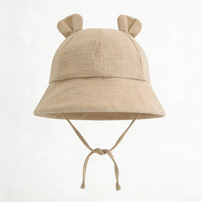 Muslin Baby Sun Hat – Sand