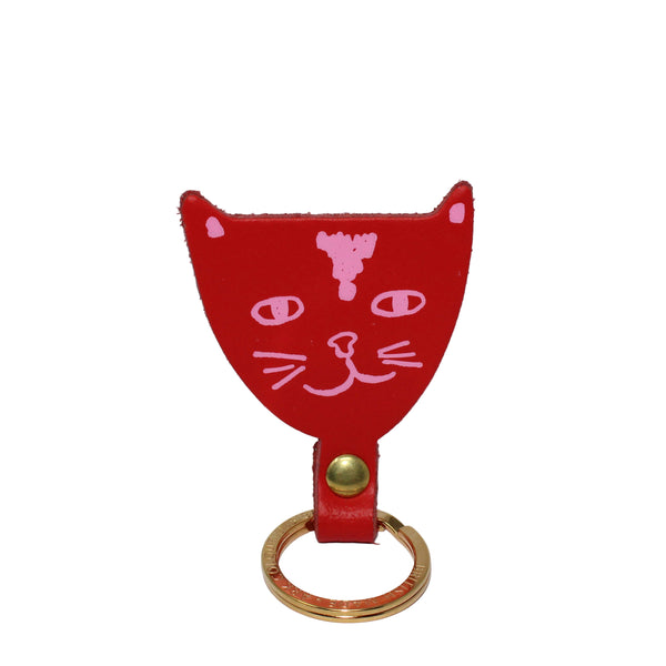 Cat Key Fob - Red