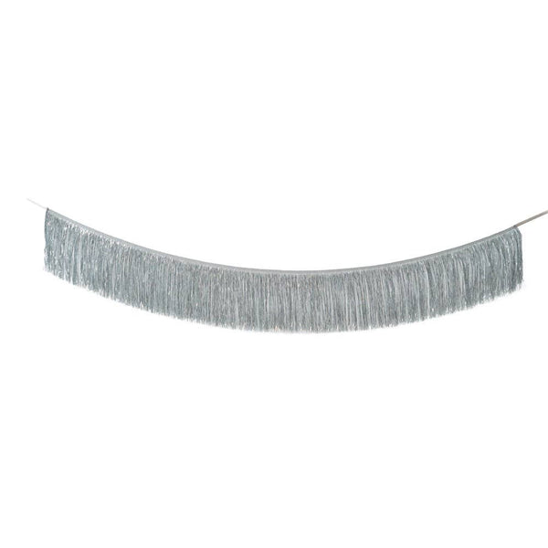 Silver Tinsel Fringe Garland