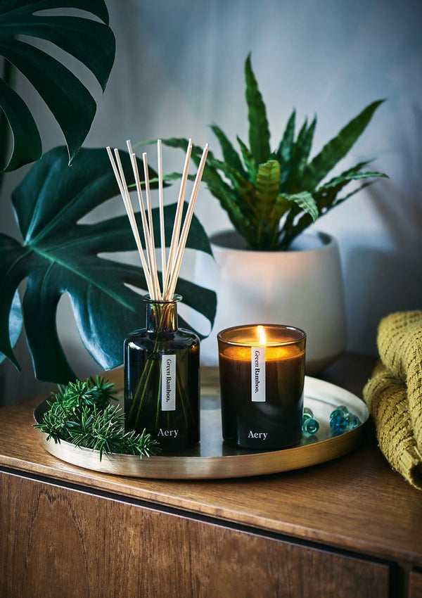 Green Bamboo Reed Diffuser - Gently Elephant