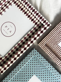Burgundy & Blush Harlequin Frame: 8x6in (6x4in)