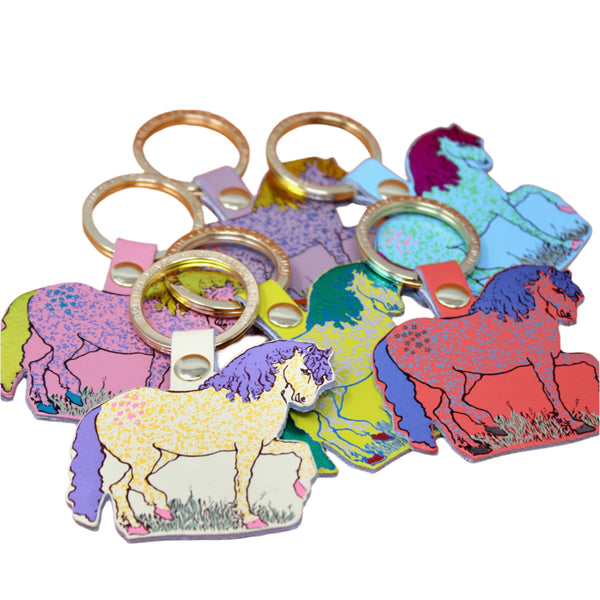 Horse Key Fob - Cream