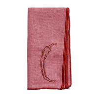 Linen Blend Napkins - Chilli (Set of 2)