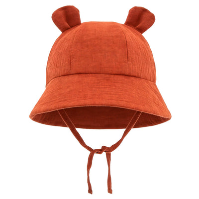 Muslin Baby Sun Hat – Terracotta