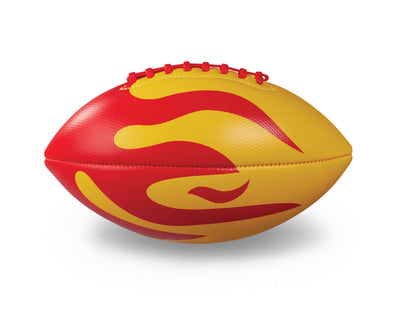Crocodile Creek Soft Football / Rugby Ball  Red Flame