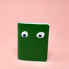 Ark Colour Design - Googly Eye Mini Leather Notebook: Green
