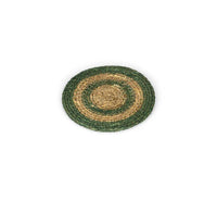 Seagrass Coaster - Olive Green / Natural