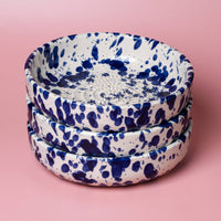 Garlic Grater Plate - Large Ceramic Blue - Persia