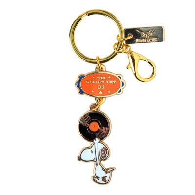 Peanuts World's Best DJ Keyring