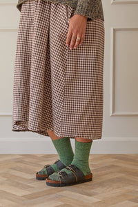 Fine Merino Wool Socks - Green: UK 8-11