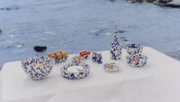 Garlic Grater Plate - Large Ceramic Blue - Persia