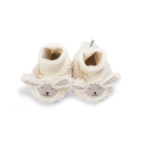 Cotton Knit Baby Slipper Socks: Sheep
