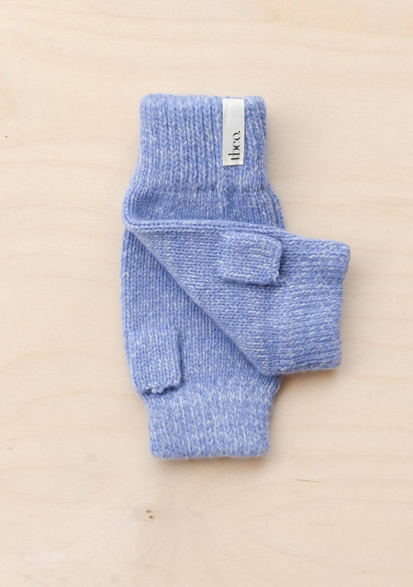 Cashmere & Merino Wrist Warmers in Lilac Fleck