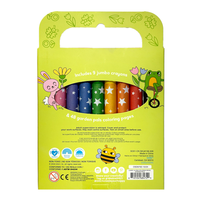 Carry-Along: Coloring Book Set - Garden Pals (10 PC Set)