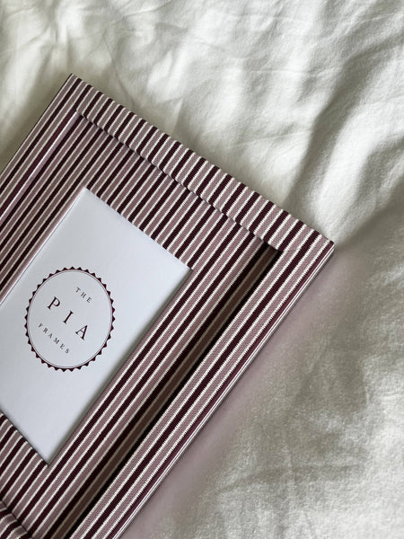 Blush & Burgundy Zigzag Frame: 10x8in (7x5in)