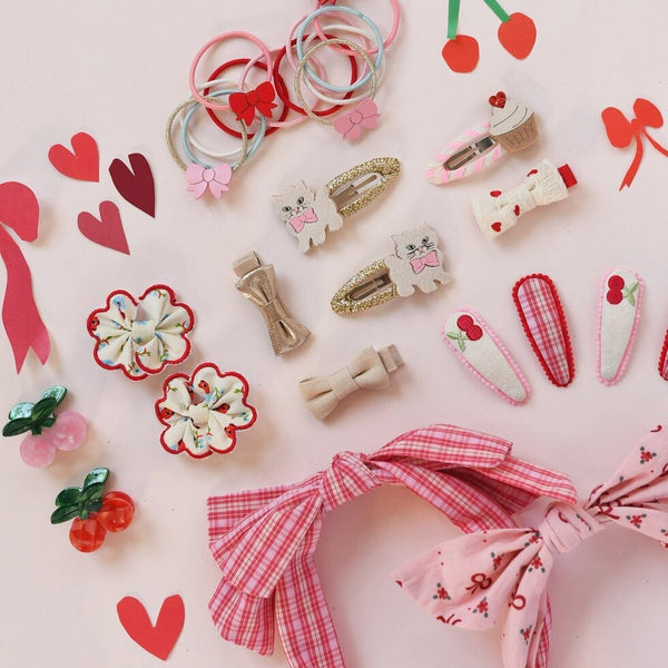 Martha Ditsy Scallop Bow Clips