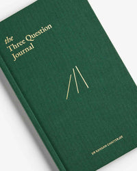 The Three Question Journal Green - Daily Guided Wellbeing