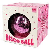 Hanging disco ball (20cm) - Pink