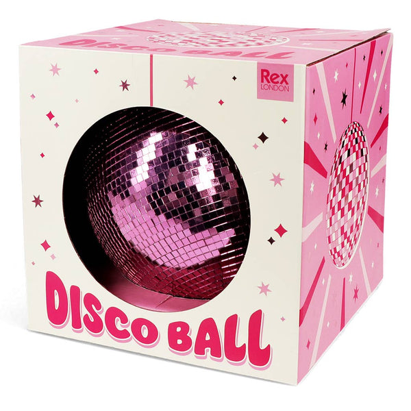 Hanging disco ball (20cm) - Pink