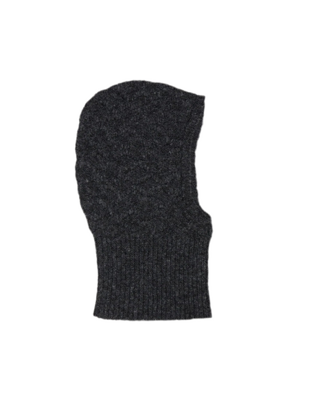 Cable Balaclava - Grey Melange
