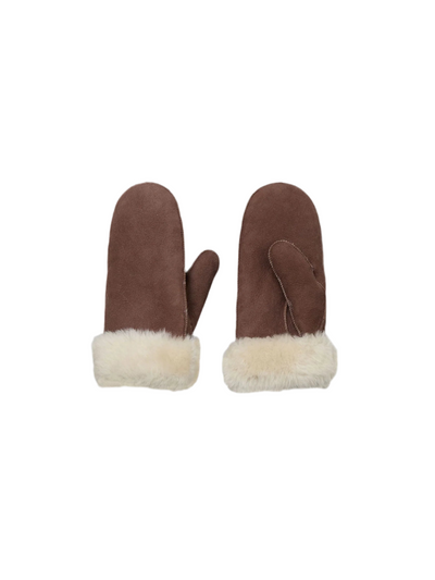 Doa Shearling Mittens - Hot Fudge Brown