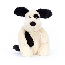 Bashful Rufferty Black & Cream Puppy - Medium