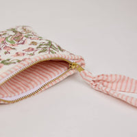 Zipped Pouch - Set of 2 - Floral Blush