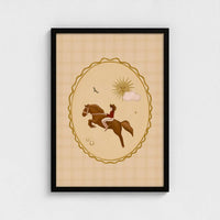 Queen of the Rodeo - Giclee Art Print - Cowgirl Cameo: A3