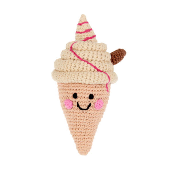 Friendly Ice Cream Rattle